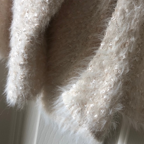NWT Anthropologie lux sparkle eyelash sweater - Picture 4 of 7